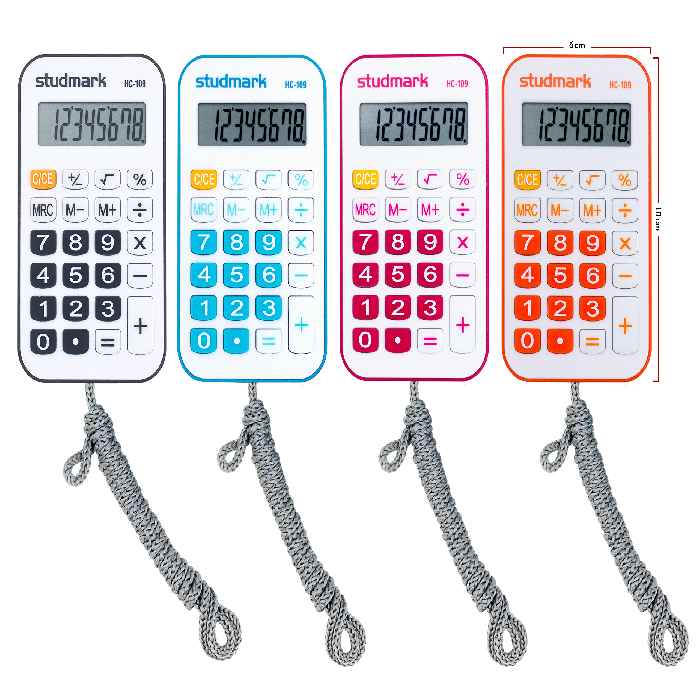 CALCULADORA DE MANO 8 DIG C/CORDEL SU